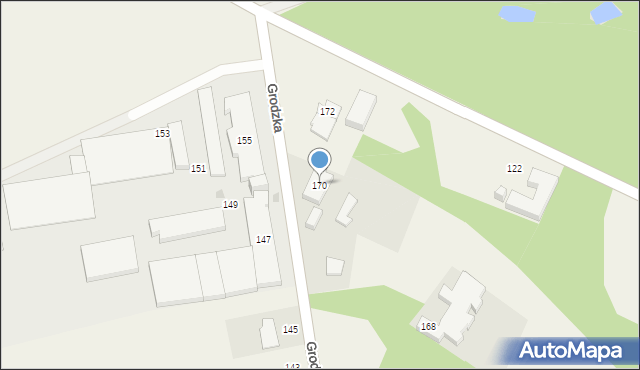 Bierkowo, Grodzka, 170, mapa Bierkowo