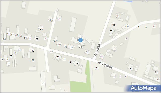 Bierkowo, Grodzka, 34, mapa Bierkowo