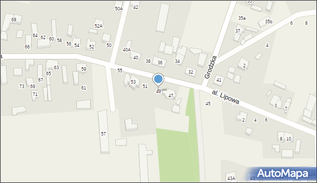 Bierkowo, Grodzka, 49, mapa Bierkowo