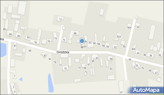 Bierkowo, Grodzka, 66, mapa Bierkowo
