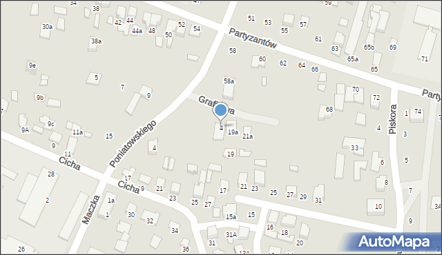 Biłgoraj, Grafitowa, 4, mapa Biłgoraj