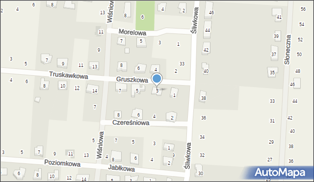 Biskupice, Gruszkowa, 3, mapa Biskupice