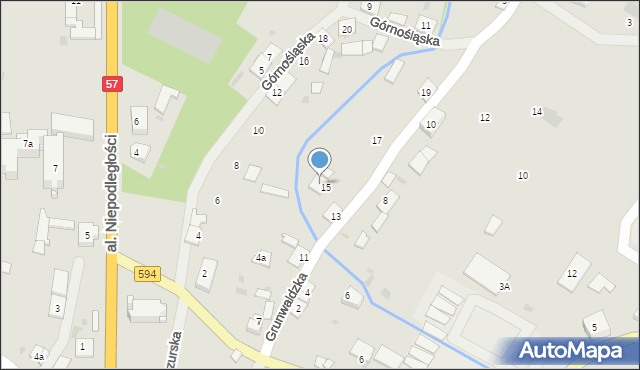 Bisztynek, Grunwaldzka, 5, mapa Bisztynek