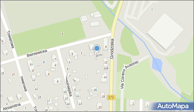 Błonie, Grodziska, 10, mapa Błonie