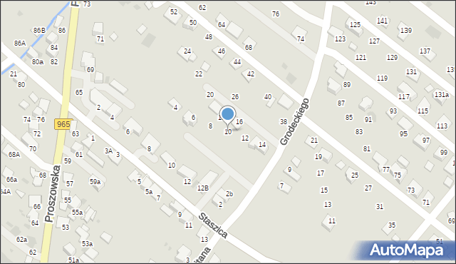 Bochnia, Grodeckiego Romana, 10, mapa Bochni