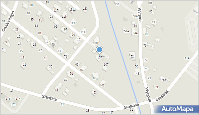 Bochnia, Grodeckiego Romana, 105, mapa Bochni