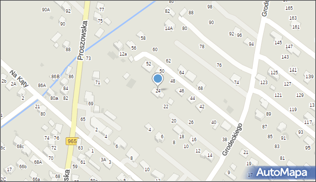 Bochnia, Grodeckiego Romana, 24, mapa Bochni