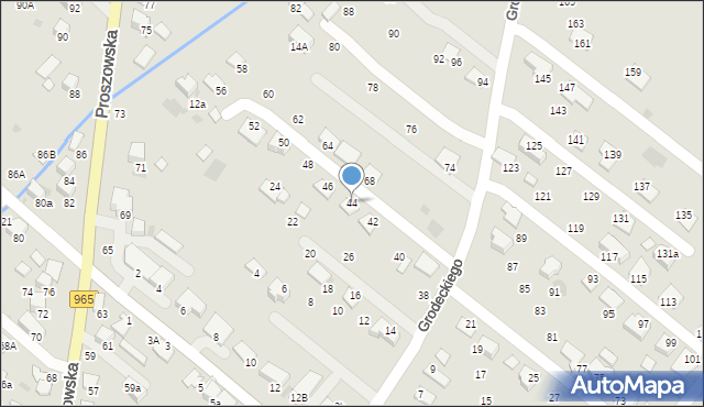 Bochnia, Grodeckiego Romana, 44, mapa Bochni