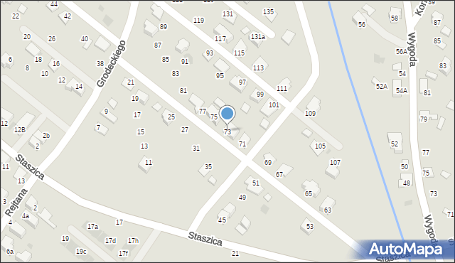 Bochnia, Grodeckiego Romana, 73, mapa Bochni