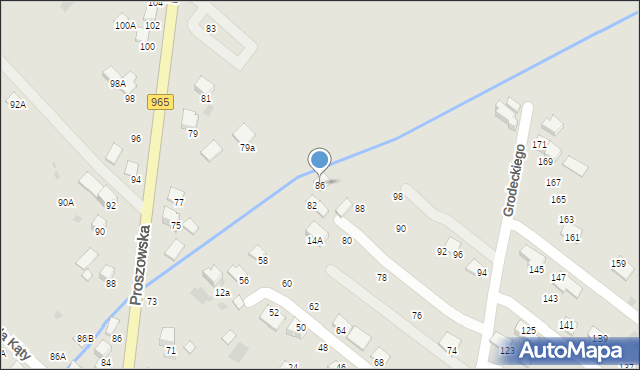 Bochnia, Grodeckiego Romana, 86, mapa Bochni