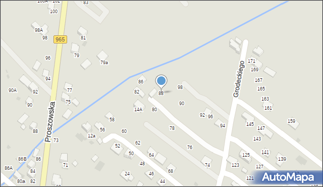 Bochnia, Grodeckiego Romana, 88, mapa Bochni