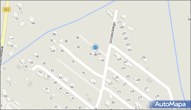 Bochnia, Grodeckiego Romana, 96, mapa Bochni