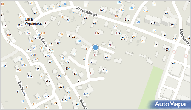 Bochnia, Gródek Wójtowski, 11, mapa Bochni