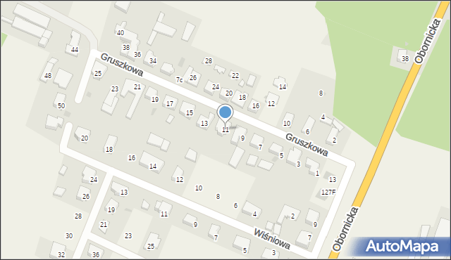 Bogdanowo, Gruszkowa, 11, mapa Bogdanowo