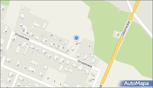 Bogdanowo, Gruszkowa, 14, mapa Bogdanowo
