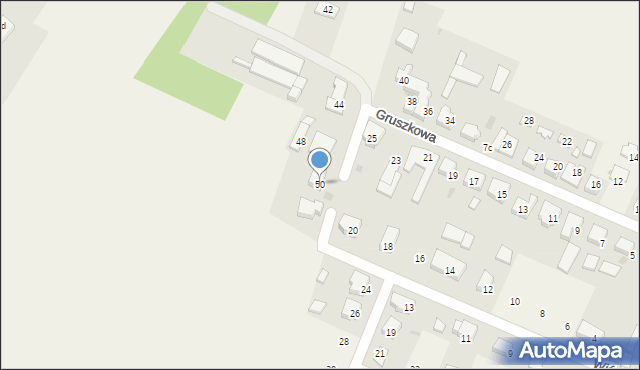 Bogdanowo, Gruszkowa, 50, mapa Bogdanowo