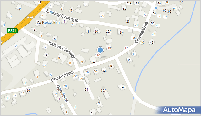 Boguchwała, Grunwaldzka, 13, mapa Boguchwała