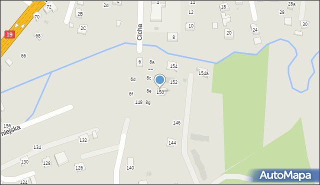 Boguchwała, Grunwaldzka, 150, mapa Boguchwała