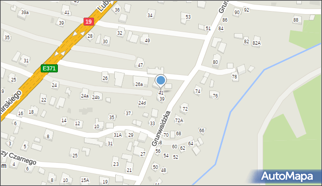 Boguchwała, Grunwaldzka, 41, mapa Boguchwała