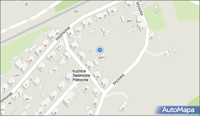 Boguszów-Gorce, Grabskiego Władysława, 30A, mapa Boguszów-Gorce