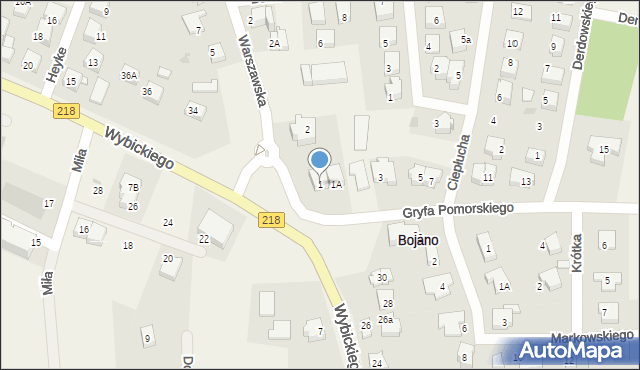 Bojano, Gryfa Pomorskiego, 1, mapa Bojano