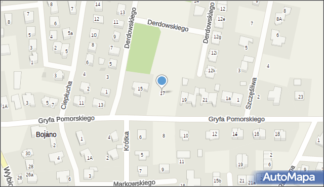 Bojano, Gryfa Pomorskiego, 17, mapa Bojano