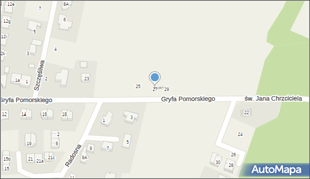 Bojano, Gryfa Pomorskiego, 27, mapa Bojano