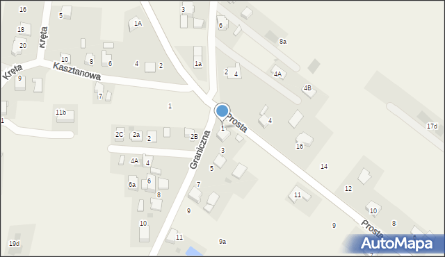 Bojszowy Nowe, Graniczna, 1, mapa Bojszowy Nowe