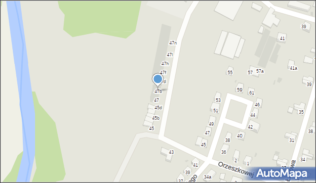 Bolesławiec, Graniczna, 47b, mapa Bolesławca