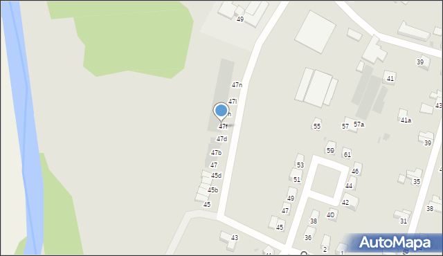 Bolesławiec, Graniczna, 47f, mapa Bolesławca