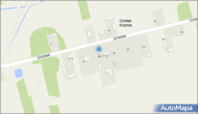 Borkowice, Gródek, 56, mapa Borkowice