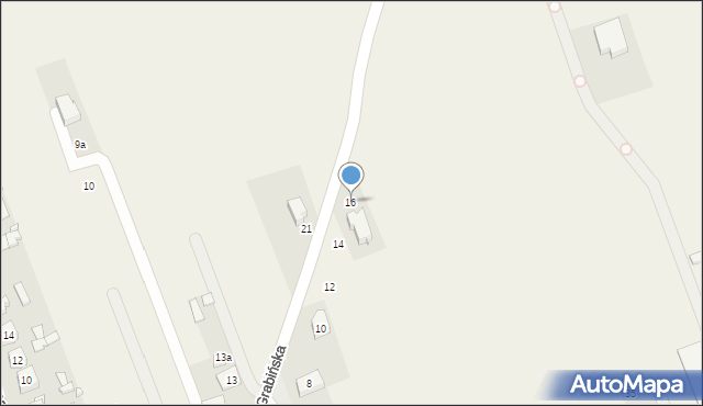 Boronów, Grabińska, 16, mapa Boronów