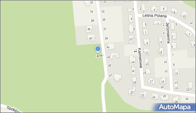 Borówiec, Grzybobranie, 42, mapa Borówiec