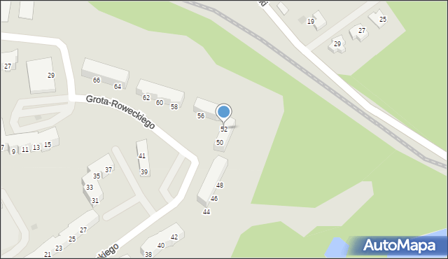 Braniewo, Grota-Roweckiego Stefana, gen., 52, mapa Braniewo