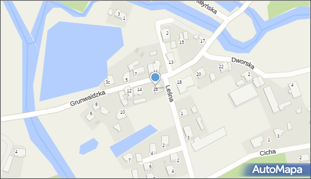 Bratian, Grunwaldzka, 16, mapa Bratian