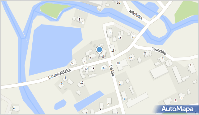 Bratian, Grunwaldzka, 9, mapa Bratian