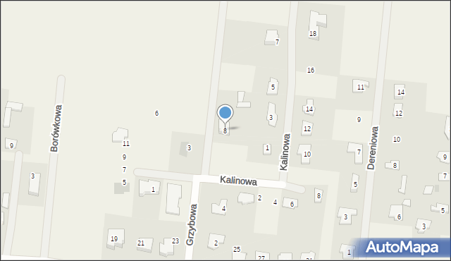 Brwilno, Grzybowa, 8, mapa Brwilno