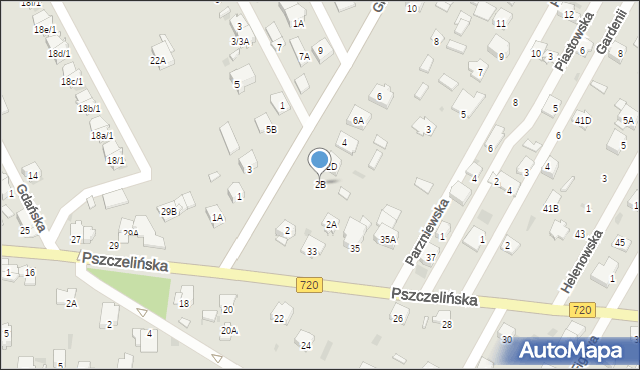 Brwinów, Graniczna, 2B, mapa Brwinów