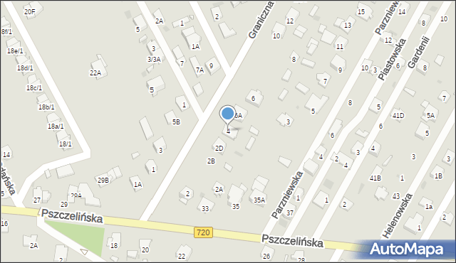 Brwinów, Graniczna, 4, mapa Brwinów