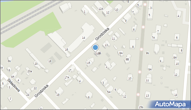 Brwinów, Grodziska, 13C, mapa Brwinów