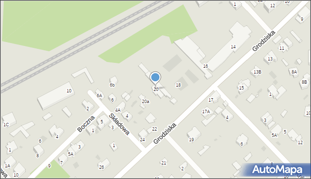Brwinów, Grodziska, 20, mapa Brwinów
