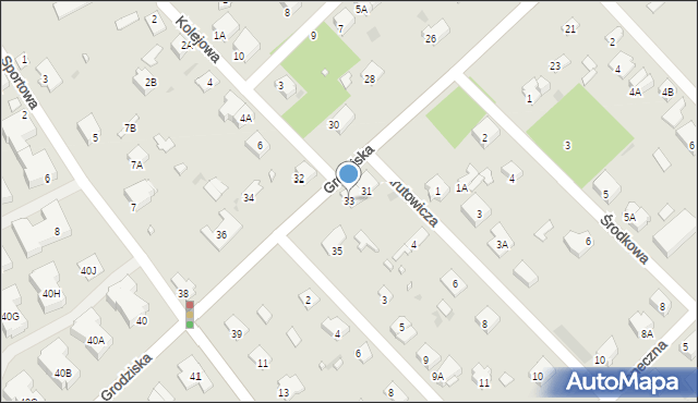 Brwinów, Grodziska, 33, mapa Brwinów