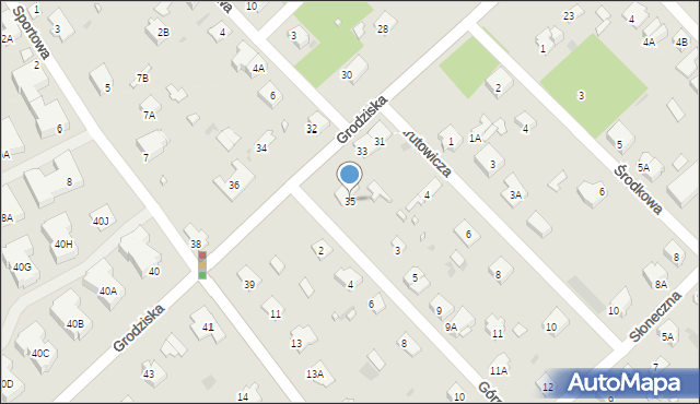 Brwinów, Grodziska, 35, mapa Brwinów