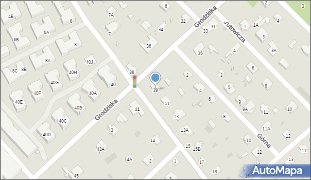 Brwinów, Grodziska, 39, mapa Brwinów