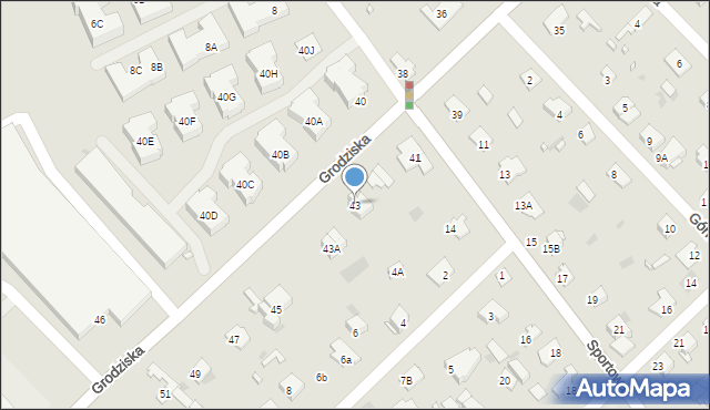 Brwinów, Grodziska, 43, mapa Brwinów