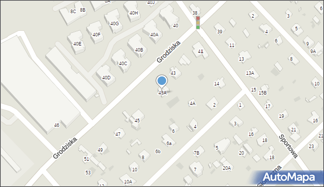 Brwinów, Grodziska, 43A, mapa Brwinów