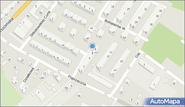 Brzeg, Grota-Roweckiego Stefana, gen., 5, mapa Brzeg