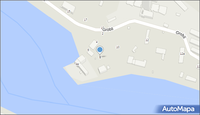 Brzeg, Grobli, 8, mapa Brzeg