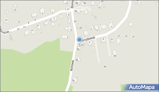 Brzeszcze, Grzybowa, 2, mapa Brzeszcze