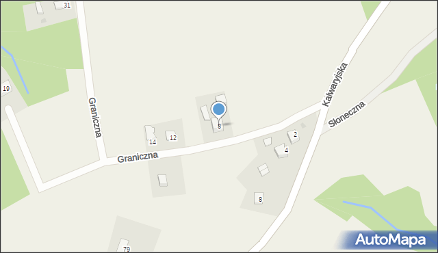 Brzeźnica, Graniczna, 8, mapa Brzeźnica